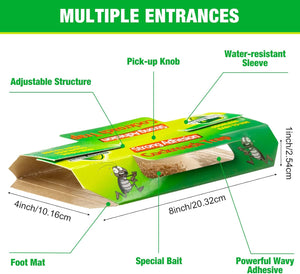 10Pcs Cockroach Killer Roach Traps with Bait Cockroach Repeller