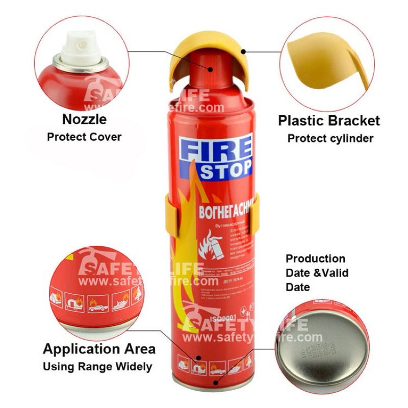 1000ML Original Portable Mini Car Stop Fire Extinguisher Special Extinguishing Formula