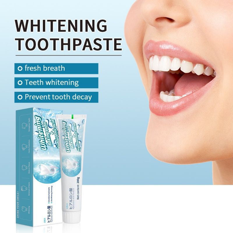 【FDA APPROVED SCoban teeth Whitening toothpaste Hyaluronic Acid Dual-Effect and Scoban mouth spray Fresh Breath