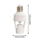 Smart Led Bulb Switch 360 Degrees PIR Motion Sensor E27 Lamp Base Bulb Holder Socket Adapter Converter AC 85-265V